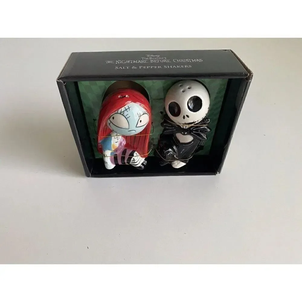 Disney The Nightmare Before Christmas Salt & Pepper Shakers Jack Sally NEW‎
